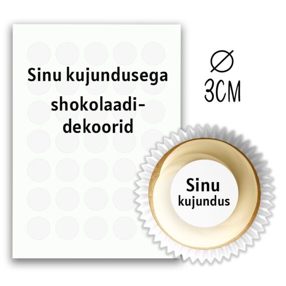 Šokolaadidekoorid personaalse kujundusega