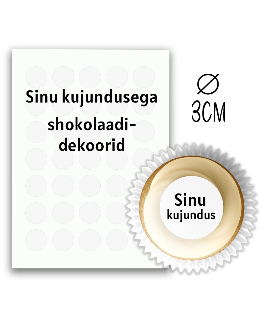 Šokolaadidekoorid personaalse kujundusega