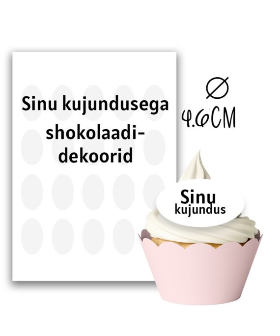 Šokolaadidekoorid personaalse kujundusega 46mm