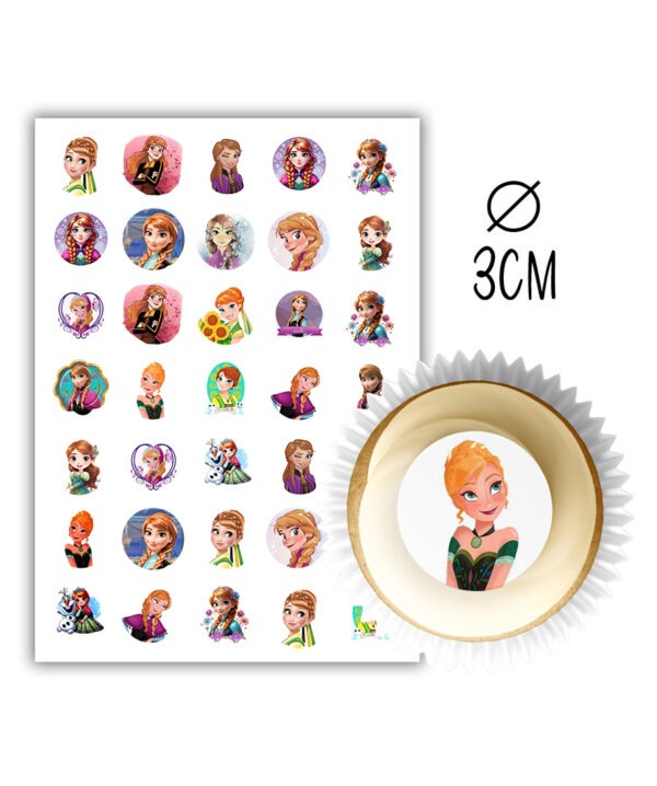 Šokolaadidekoorid Frozen Anna